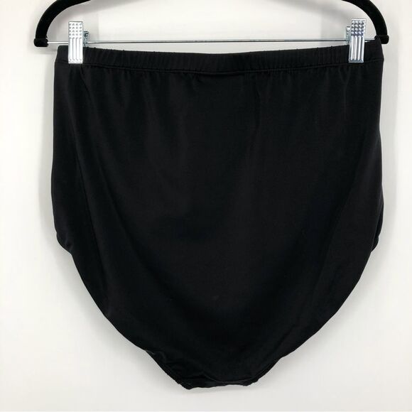 Swimsuits for All High Rise Swim Bottom Womens 18W Black Multicolored Vibrant - Picture 5 of 6